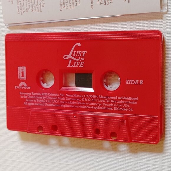 Lana Del Rey Lust For Life Red Cassette Tape 2017 - Picture 6 of 6